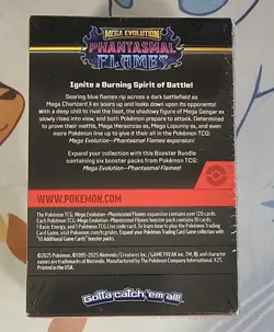 🔥 Pokemon TCG Mega Evolutions Phantasmal Flames Booster Bundle (6 Packs) 🔥 - Image 3