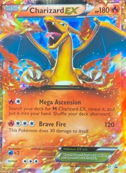 Charizard EX 180HP XY Promo Holo Pokemon TCG - Light Edge Wear - Great Shape - Image 1
