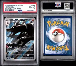 2024 Pokemon Shrouded Fable Houndoom Illustration Rare #066 PSA 10 - Image 1