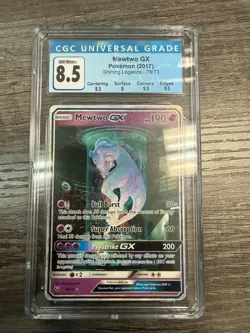 Pokemon Mewtwo GX 78/73 Shining Legends Secret Rare Alternative Art CGC 8.5 - Image 1