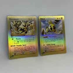 Pokemon Electabuzz + Elekid Ex Sandstorm 35,36/100 Reverse Holos - Near Mint!! - Image 3