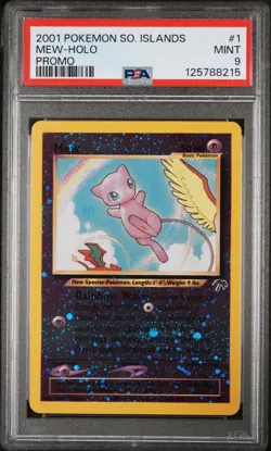 2001 POKEMON SOUTHERN ISLANDS PROMO #1 MEW-HOLO PSA 9 - Image 1