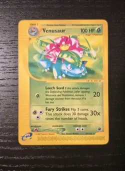 Venusaur 67/165 Non-Holo Rare Expedition LP Pokemon 2002 - Image 1