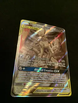 Arceus & Dialga & Palkia GX (Alternate Full Art) 221/236 Cosmic Eclipse Pokemon - Image 2