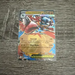 The Pokemon Company Mega Lucario EX Me01 Mega Evolution Holo Double Rare 077/132 - Image 1