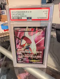 2103 Pokemon BW Plasma Freeze Full Art Latias Ex PSA 3 - Image 1