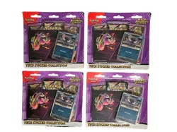 Lot Of 4 X Ascending Heroes Tech Sticker Pack Pokemon GASTLY GENGAR 12 Packs - Image 1