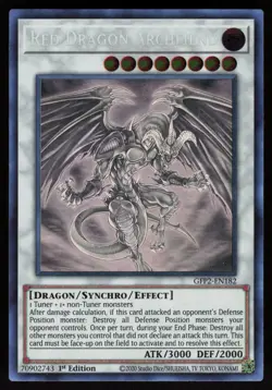 Red Dragon Archfiend GFP2-EN182 Ghost Rare 1st Edition Yu-Gi-Oh - Image 1