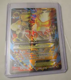 Pokemon TCG M Camerupt EX Black Star Promo XY198a Alternate Art Holo 2017 RARE - Image 3