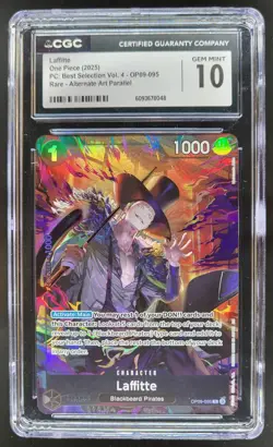 2025 ONE PIECE CCG LAFFITTE ALT ART OP09-085 RARE CGC 10 B PT - Image 1