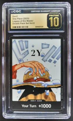 2025 ONE PIECE CCG DON!! DOUBLE PACK LEGACY OF THE MASTER CGC 10 PRISTINE C PT - Image 1