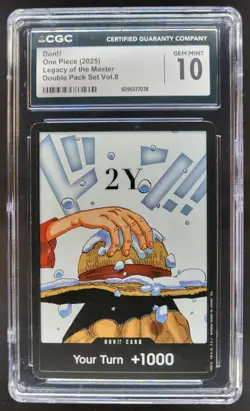 2025 ONE PIECE CCG DON!! DOUBLE PACK LEGACY OF THE MASTER CGC 10 C PT - Image 1