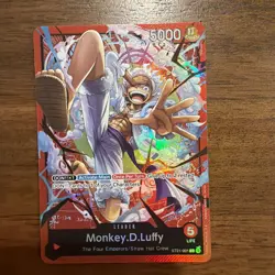 Monkey.D.Luffy ST21-001 Starter Deck EX: Gear 5 One Piece Promo Deck Leader - Image 1