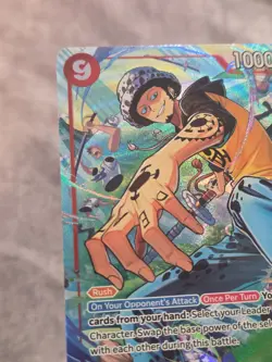 One Piece The Azure Sea's Seven Trafalgar Law OP14-009 Alternate Alt Art NM - Image 3