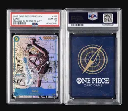 2025 One Piece The Best 2 Sanji Manga Alt Art #OP06-119 PSA 10 - Image 3