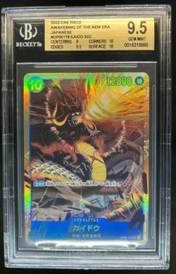 2023 One Piece Awakening of the New Era Japanese Kaido #OP05-118 BGS 9.5 - Image 1