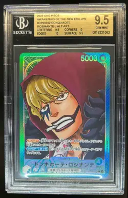 2023 One Piece New Era Japanese Donquixote Rosinante Alt Art #OP05-022 BGS 9.5 - Image 1