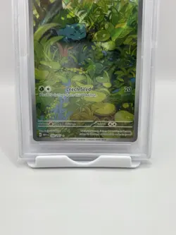 2023 Pokemon TCG S&V 151 Bulbasaur Illustration Rare PSA 9 Mint #166/165 - Image 4