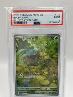2023 Pokemon TCG S&V 151 Bulbasaur Illustration Rare PSA 9 Mint #166/165 - Image 5