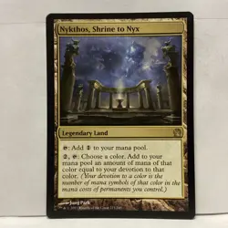 MTG Nykthos, Shrine to Nyx Magic: The Gathering Theros Rare #223 - Image 1
