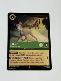 Tramp Enterprising Dog 110 Disney Lorcana Archazias 2025 Mint - 9.0 + Rare - Image 5
