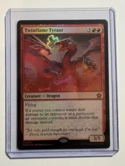 Twinflame Tyrant 97 Foundations NM FOIL MTG - Image 1