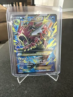 Pokemon TCG Mega Gyarados EX Full Art Holo XY Breakpoint Red Shiny NM 115/122 - Image 1