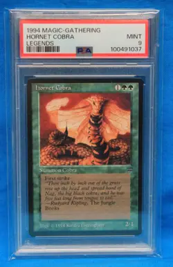 1994 MAGIC THE GATHERING - MTG - HORNET COBRA PSA 9 MINT # 100491037 LEGENDS - Image 1
