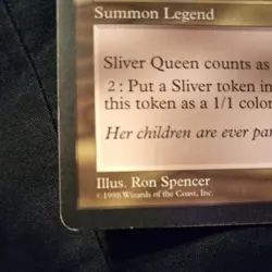 Sliver Queen ,Stronghold ,Magicthe Gathering Rare Card - Image 5