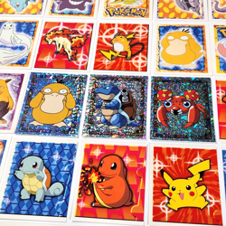 Vintage Pokemon Merlin Sticker Lot Of 37 - Regular (3 Holos included) Near Mint - Image 4
