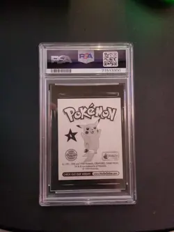 1999 Merlin Pokemon Charizard Sticker #6 PSA 10 Gem Mint - Image 2