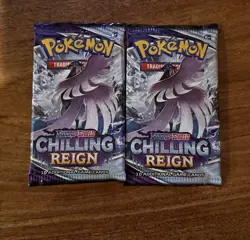 2 Packs NEW Sealed Pokemon Chilling Reign FREE SHIPPING Sword & Shield TCG Card - Image 1