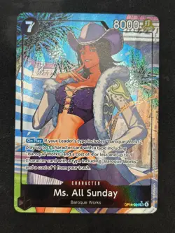 Ms. All Sunday (Alternate Art) OP14-084 The Azure Sea's Seven Foil - Image 2
