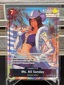 Ms. All Sunday (Alternate Art) OP14-084 The Azure Sea's Seven Foil - English - Image 1