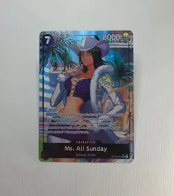 Ms. All Sunday (Alternate Art) OP14-084 The Azure Sea's Seven Foil - Image 1