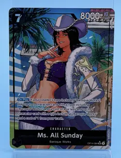 Ms. All Sunday OP14-084 (Alternate Art) SUPER RARE - The Azure Sea’s Seven Foil - Image 1