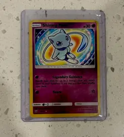 Pokemon TCG Shining Mew Holo Rare Card 40/73 Shining Legends DAMAGED - Image 1