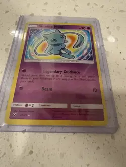 Pokemon TCG Shining Mew Holo Rare Card 40/73 Shining Legends DAMAGED - Image 3