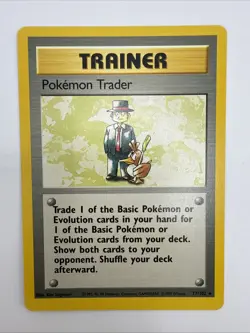 Pokemon Trader 77/102 Base Set Regular Rare Vintage Pokemon Card - Image 3