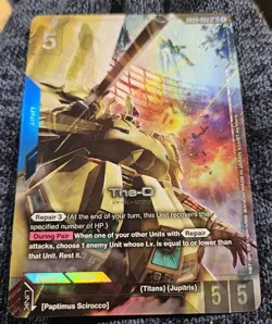 The-O GD03-002 LR+ Alt Art Steel Requiem Gundam TCG Card Game CCG English - Image 1