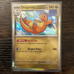 Pokemon TCG Dragonite 149/165 Holo Rare LP Card Scarlet & Violet - Image 1