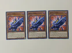 Yugioh - Jinzo Lord x 3 - 1st Edition LP - Plus Free Holographic Card - Image 1