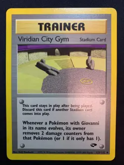 VIRIDIAN CITY GYM - 123/132 - GYM CHALLENGE - POKEMON CARD - LP - Image 1