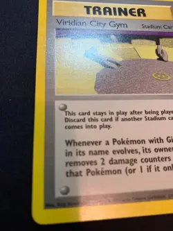 VIRIDIAN CITY GYM - 123/132 - GYM CHALLENGE - POKEMON CARD - LP - Image 2