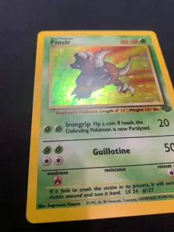 PINSIR - 09/64 - JUNGLE - HOLO RARE VINTAGE POKEMON CARD - LP - Image 2