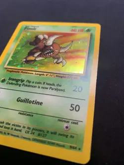 PINSIR - 09/64 - JUNGLE - HOLO RARE VINTAGE POKEMON CARD - LP - Image 3