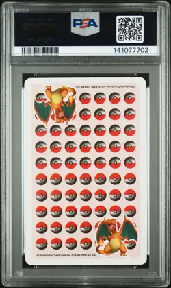 1998 POKEMON STADIUM RED VERSION PLAYING CARDS QUEEN OF SPADES CHARMELEON PSA 9 - Image 2