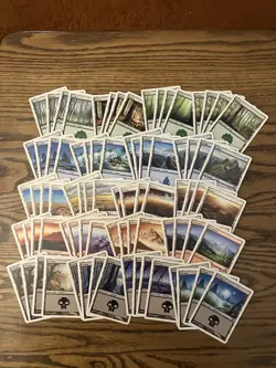 Mtg 9th Edition Basic Land Lot x80 - Magic the Gathering Ninth Lands 4x Each Art - Image 1