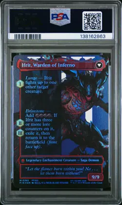 2025 MTG FINAL FANTASY CLIVE, IFRIT'S DOMINANT/IFRIT, WARDEN OF INFERNO PSA 10 - Image 2