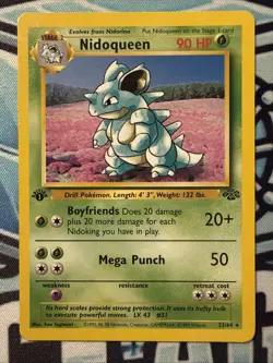 ⭐ 1st Edition ⭐ Nidoqueen 23/64 - Pokemon Jungle 1999 LP/MP - Image 1